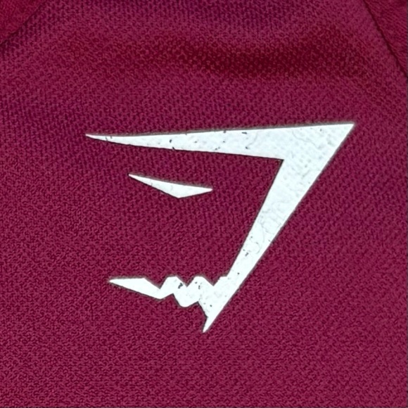 GYMSHARK Sports Bra Burgundy with Strappy Back XXS - Picture 6 of 8